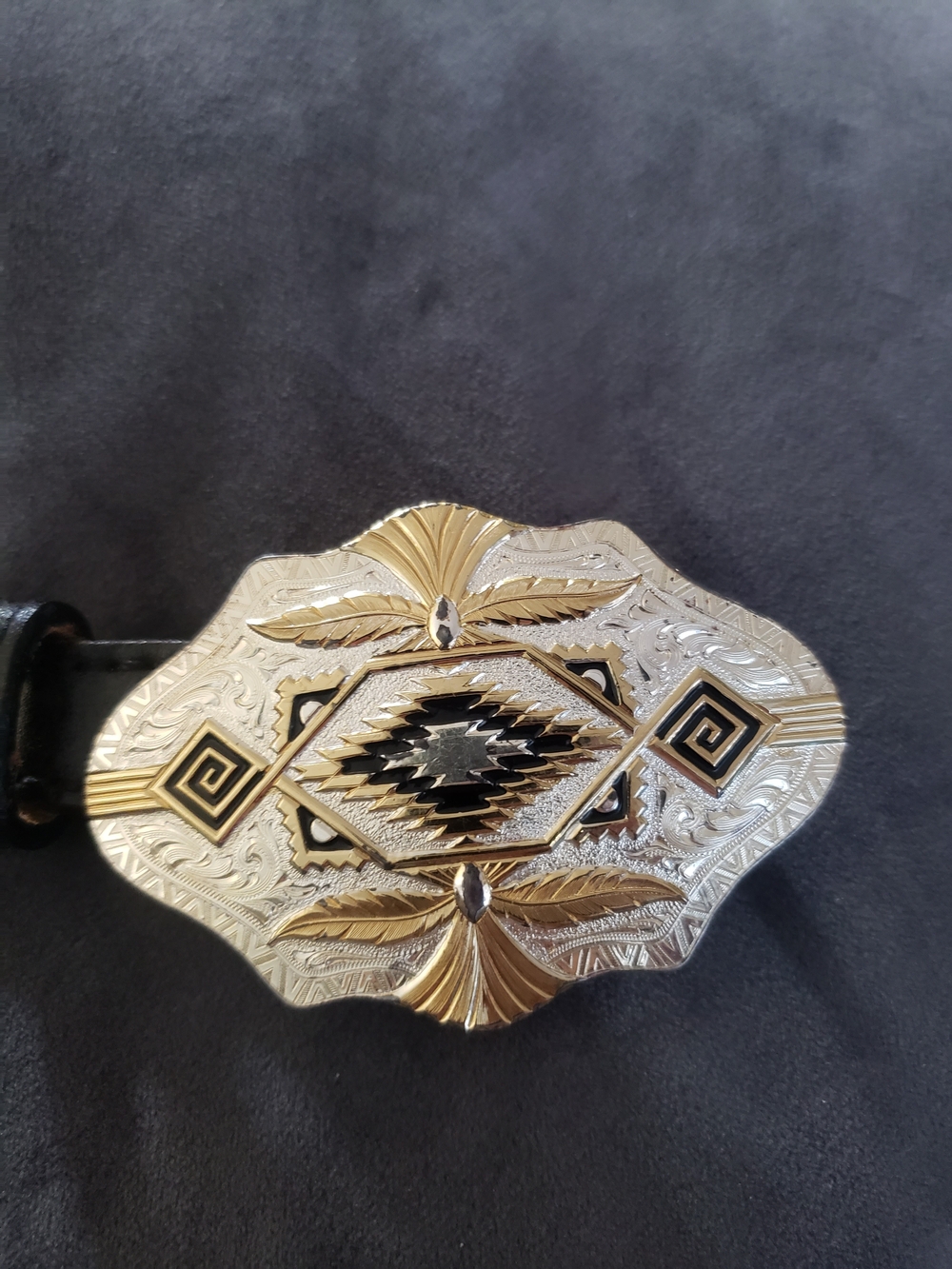 Montana Silversmiths Two-Tone Gold and Silver Western Belt Buckle